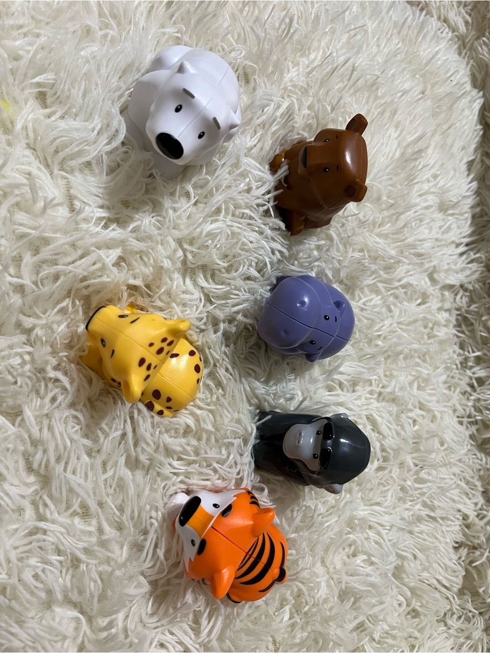 Little People,Colorful Small Pets Animal Toy Set - Multicolor 6 animal for 18.00